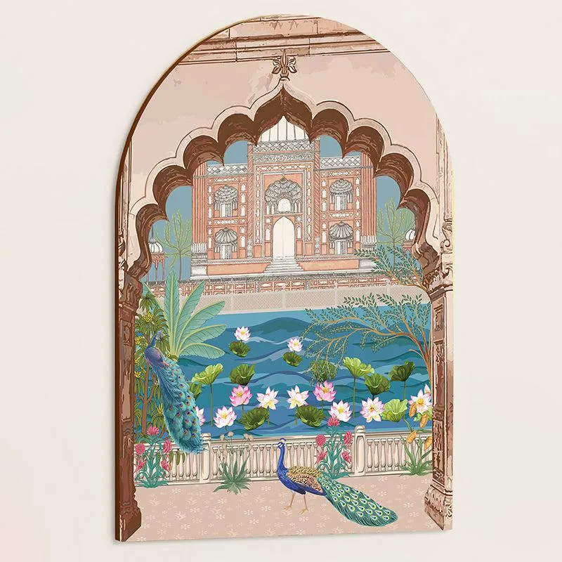 Mehal Ki Chamak MDF Mughal Wall Art media 3