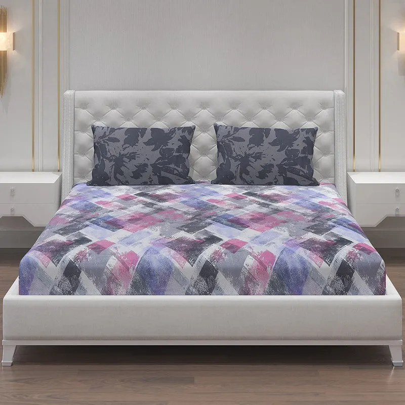 Monte Carlo Modern Muse Cotton Bedsheet (Grey) - 104 TC media 3