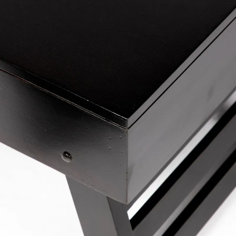 Servon Sheesham Wooden Center Table - Black media 5