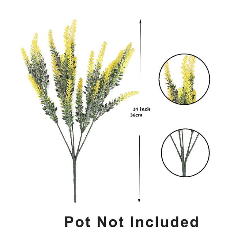 Faux Lavender Floral Stick - Yellow media 5