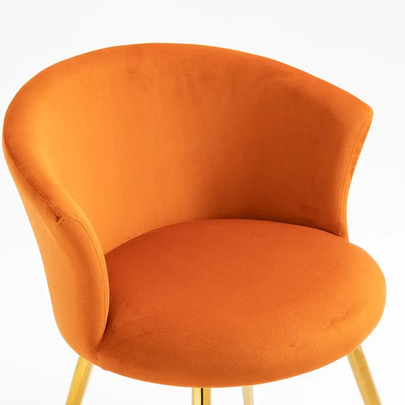 Virelle Metal Accent Chair - Orange media 7
