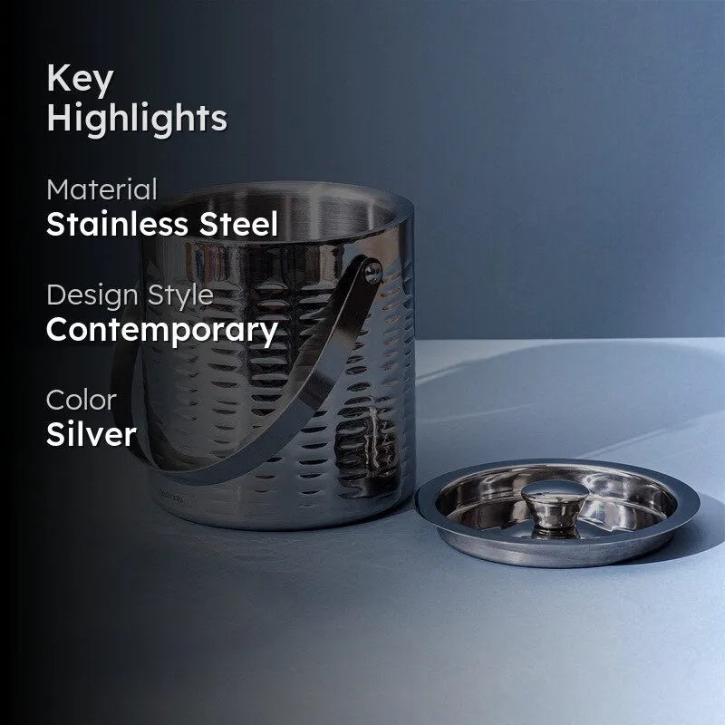 Exquisite Stainless Steel Ice Bucket - 1500 mL media 2