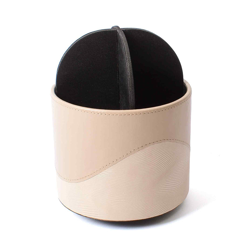Veltrix Faux Leather Pen Stand - Beige media 6