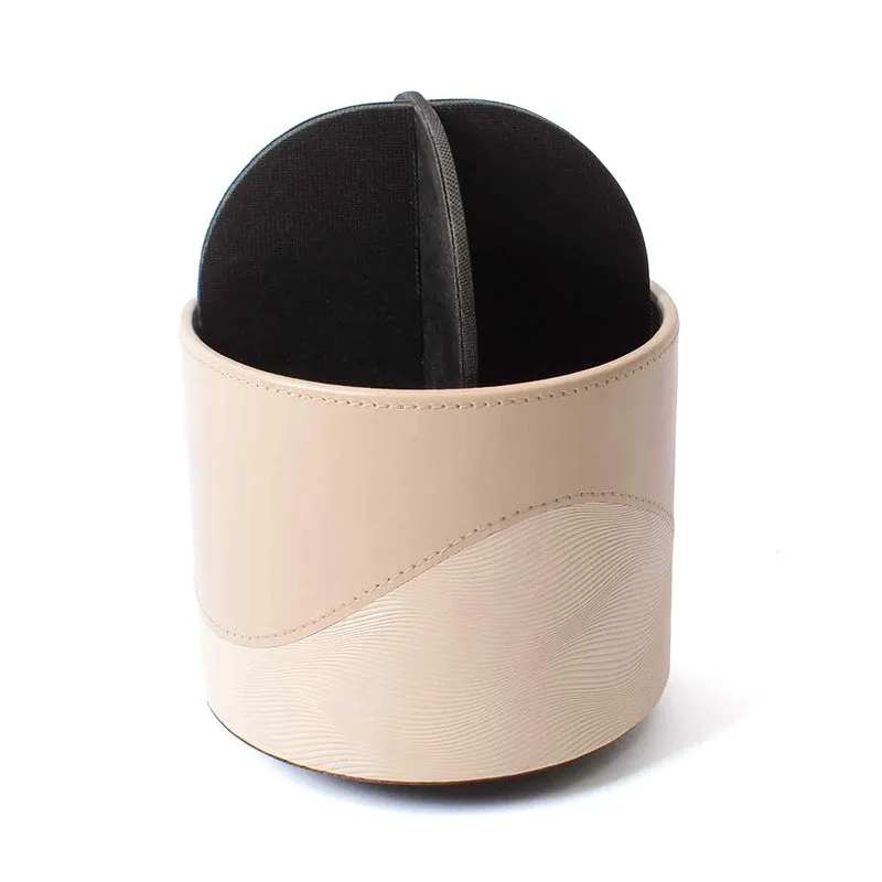 Veltrix Faux Leather Pen Stand - Beige media 6