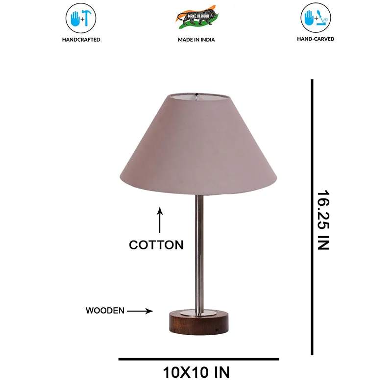 Cotin II Rodin Wooden Table Lamp - Grey,Silver,Brown media 7
