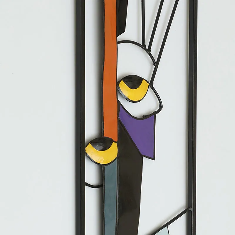 Lines Of Faces Metal Wall Accent media 3