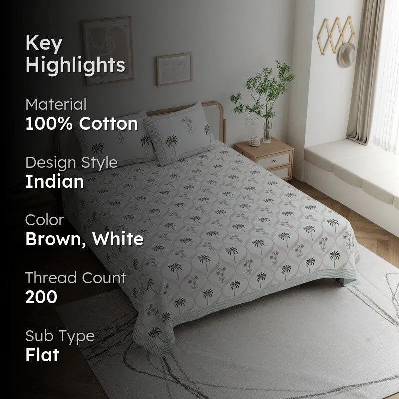 CocoFlora Cotton Bedsheet - 200 TC media 2