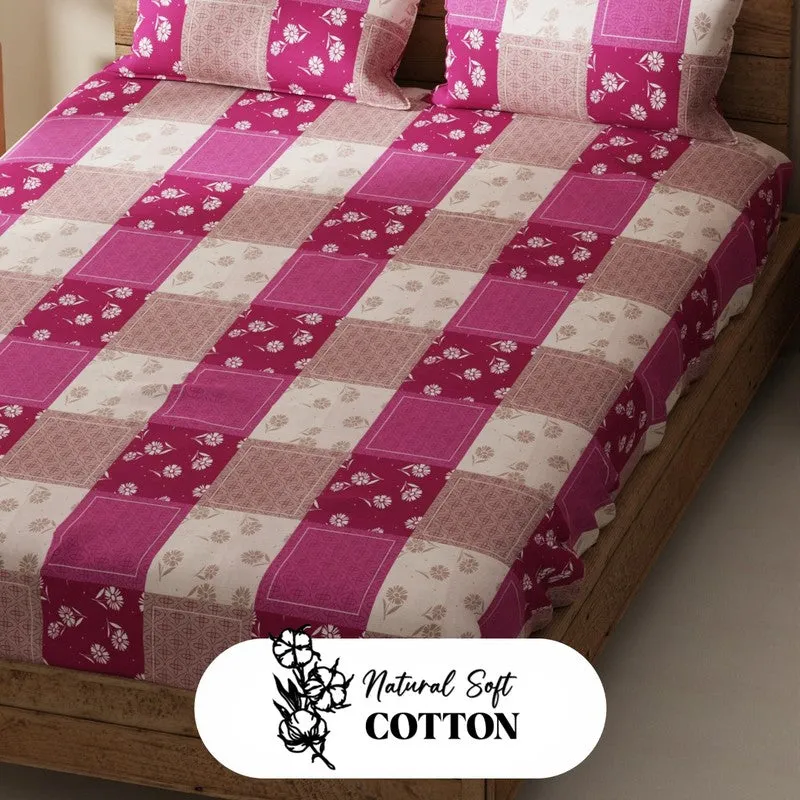 Norvik Bedsheet (Pink) - 115 GSM media 5
