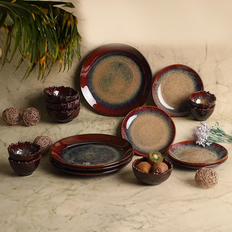 Sragen Glam Handmade Dinner Set - 16 Piece Set