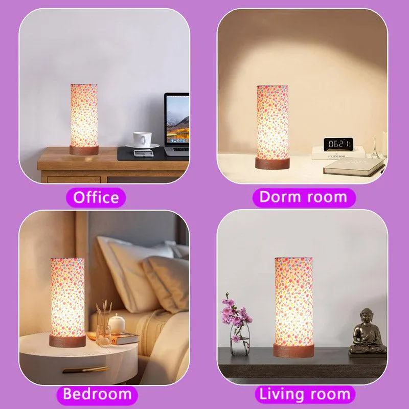 Color Splash Nyra Tower Wooden Table Lamp - Multicolor media 5