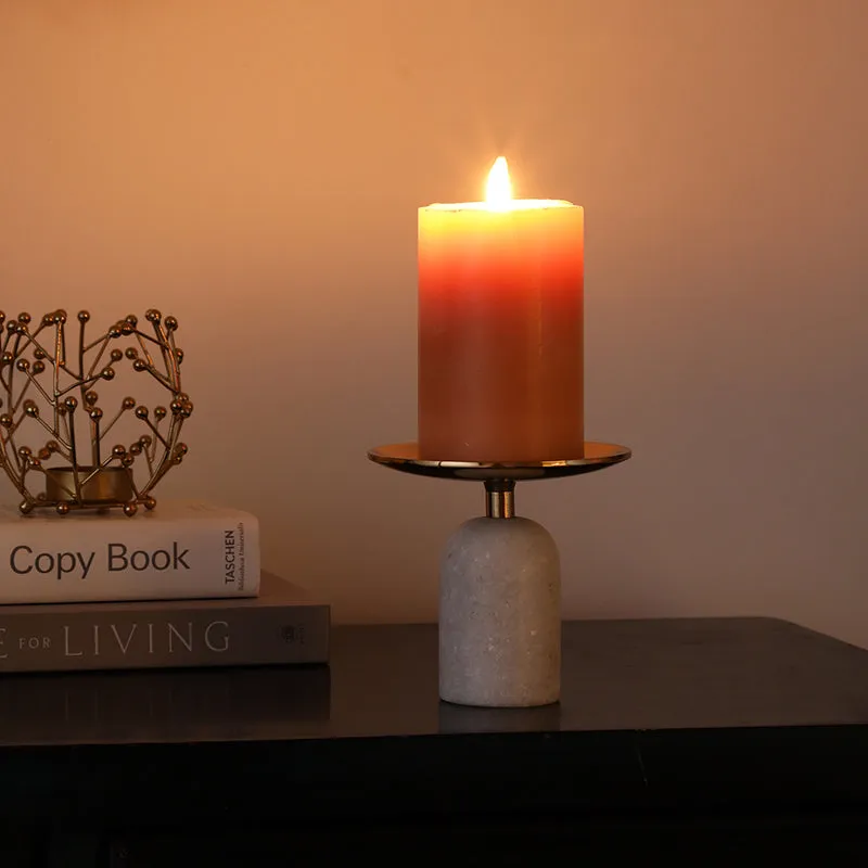 Selene Pillar Candle Holder - Gold media 4
