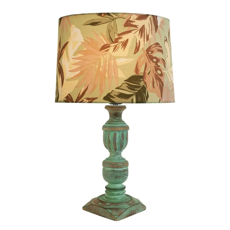Tropical Glow Wooden Table Lamp media 5