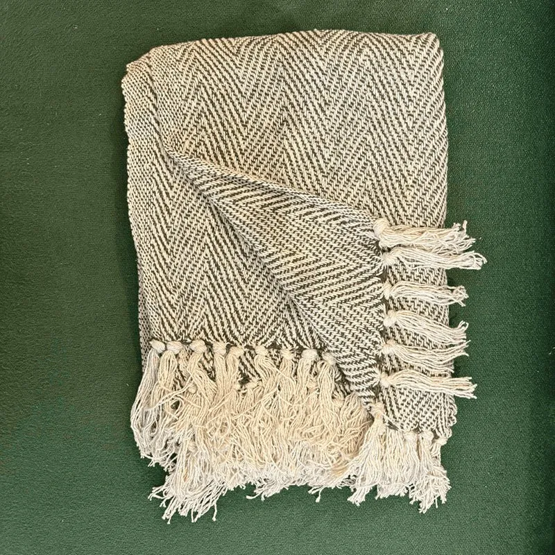 Moss Loom Cotton Throw media 6