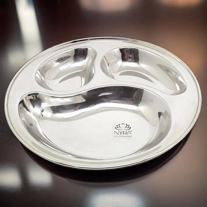 Servia Stainless Steel Dinner Plate - Set Of Six media 7