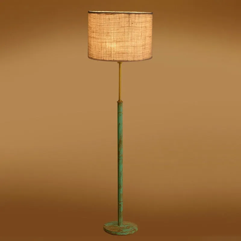 Vintage Glow Wooden Floor Lamp - White media 7