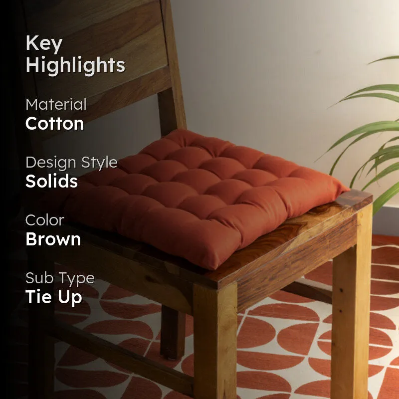 Rowan Chair Pad (Terracotta Brown) - Set Of Four media 2