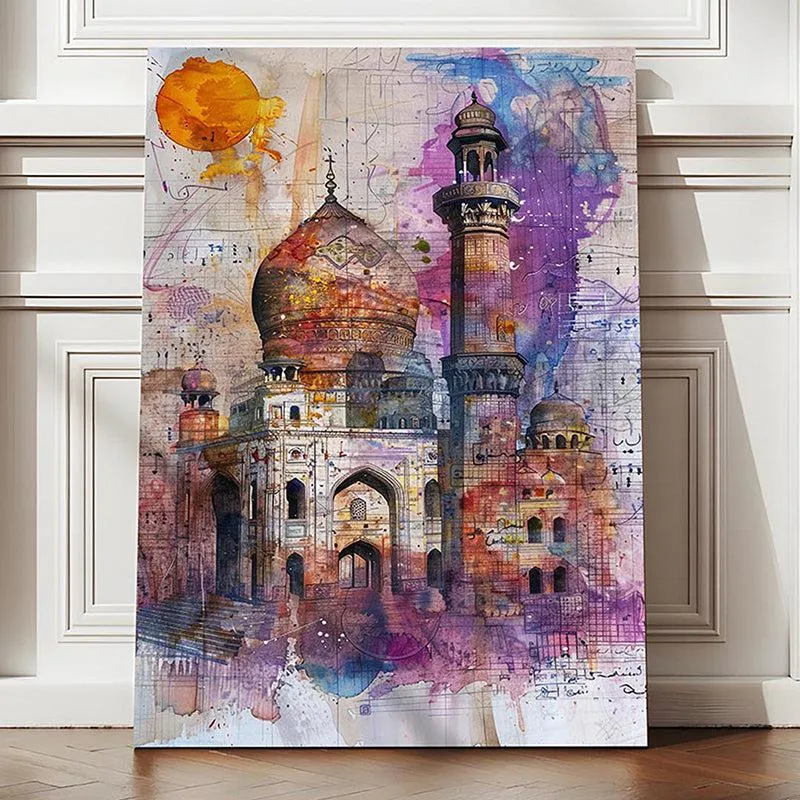 Rang-e-Taj Canvas Traditional Wall Art media 4