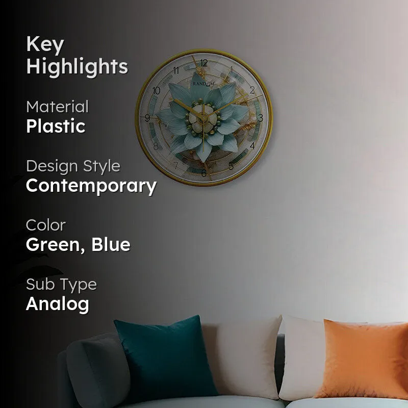 Flora Frame Analog Wall Clock media 2