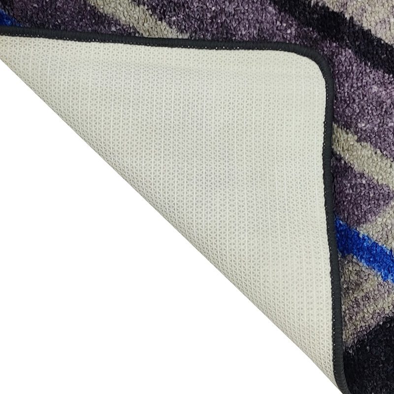 Aaris Geometric Micro Fiber Runner Rug - Dark Grey media 6