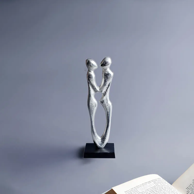 Sweethearts Showpiece - Silver & Black media 1