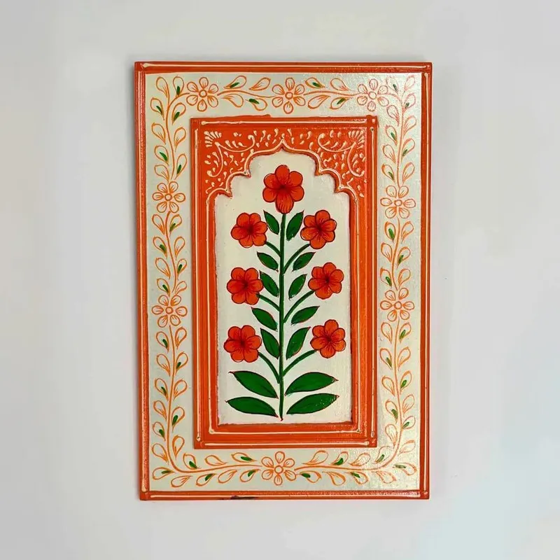 Florique Floral Wall Art & Paintings - Orange media 3