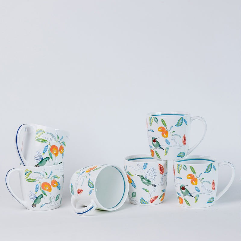 Magique: Mango Paradise Summer Fine China Cup (200 mL Each) - Set of Six media 6