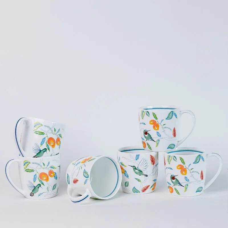 Magique: Mango Paradise Summer Fine China Cup (200 mL Each) - Set of Six media 6