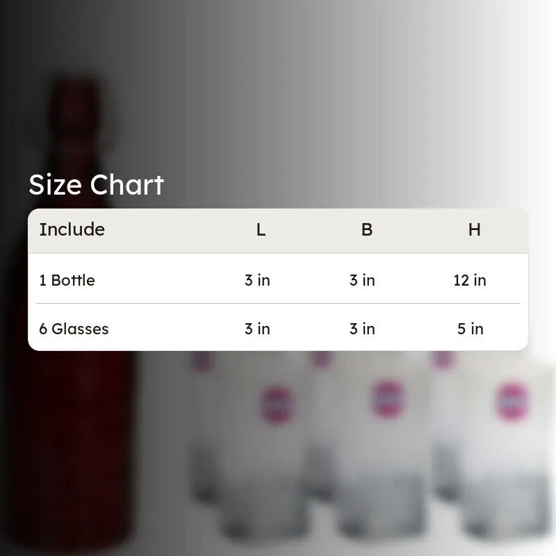 Tisa 1000 mL Water Bottle With 300 mL Glasses - Seven Piece Set media 6