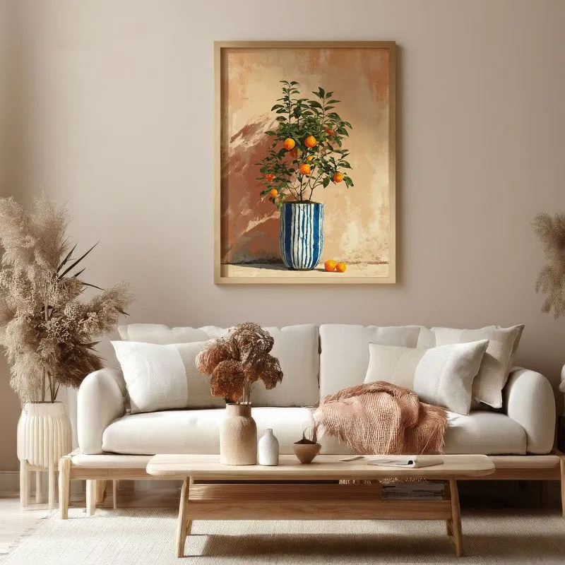 Florava Canvas Wall Painting With Brown Frame media 4
