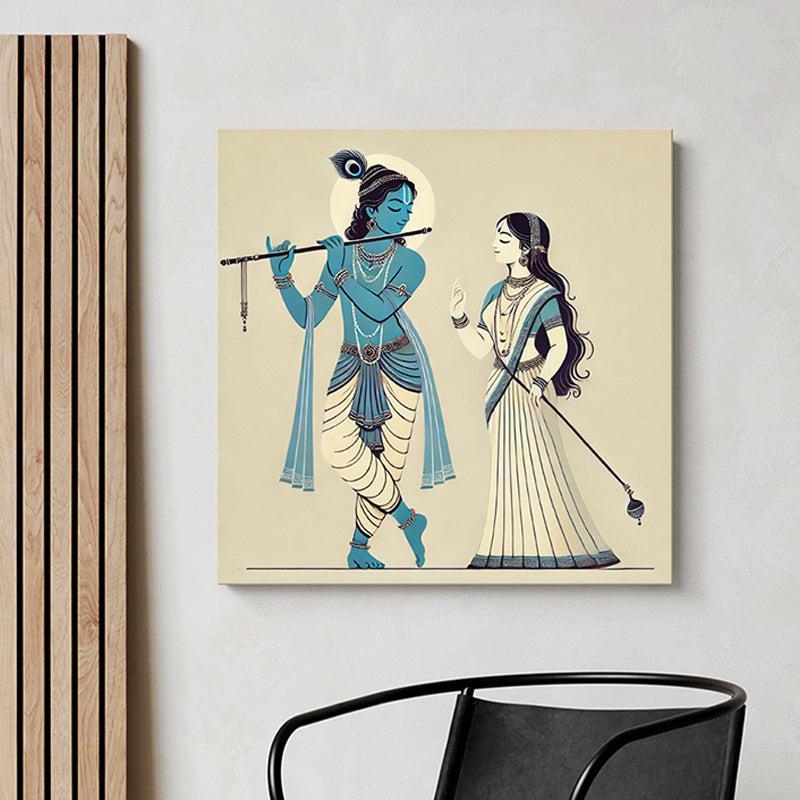 Radhika Gopi Wall Painting