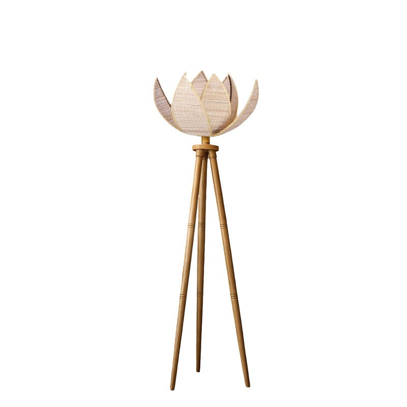 Padme Tripod Wooden Floor Lamp media 4