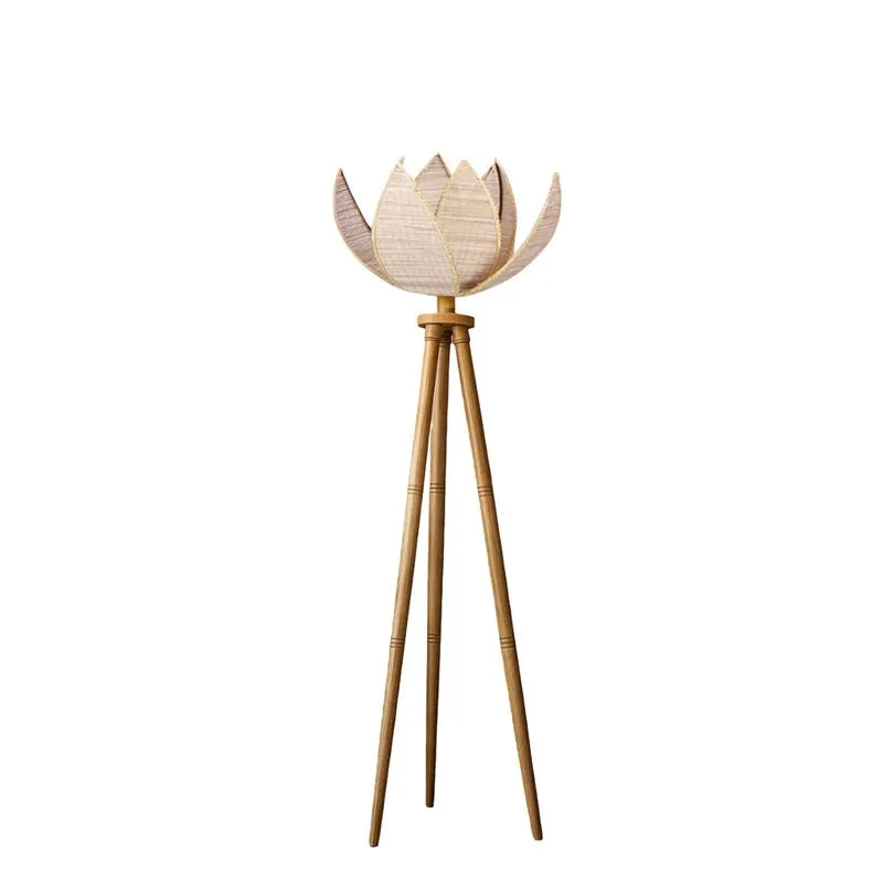 Padme Tripod Wooden Floor Lamp media 4