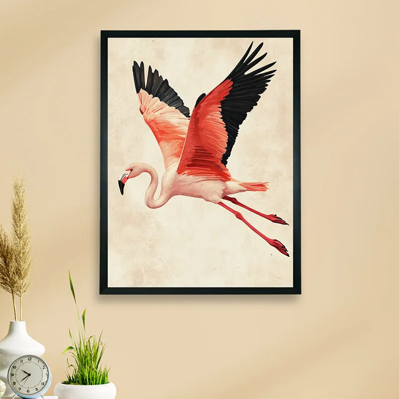 Flight Of Pink Wall Art With Resin Frame media 3