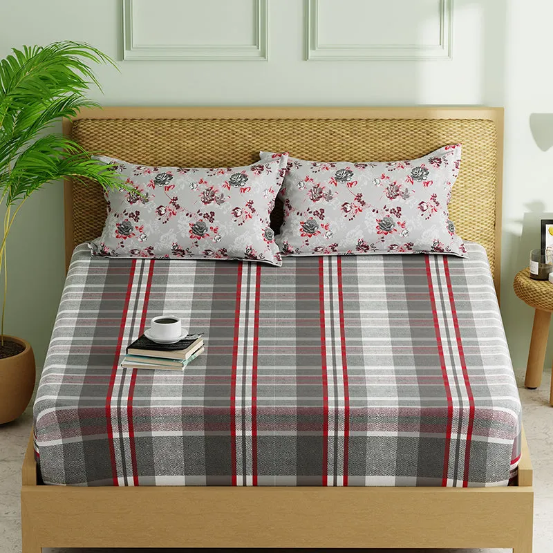 Daedalus Geometric Microfiber Bedsheet - 120 GSM media 3