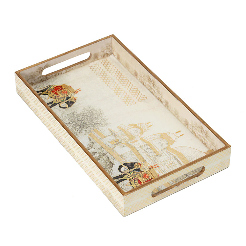 Darbar Parade Enamel Coated Serving Tray - Set Of Three media 5