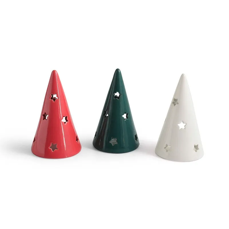 Casa Form Handpainted Tealight Holder - Set Of Three media 5
