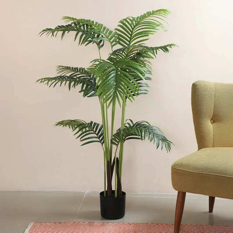 Fangorn Artificial Palm With Black Plastic Pot - 4.6 Feet media 3
