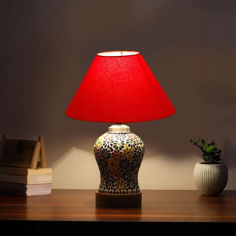 Seralya Wooden Table Lamp - Multicolor media 1