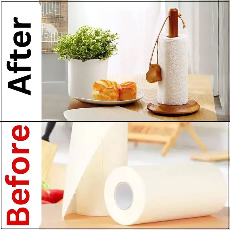 Strivon Wood Tissue Holder - Brown media 3