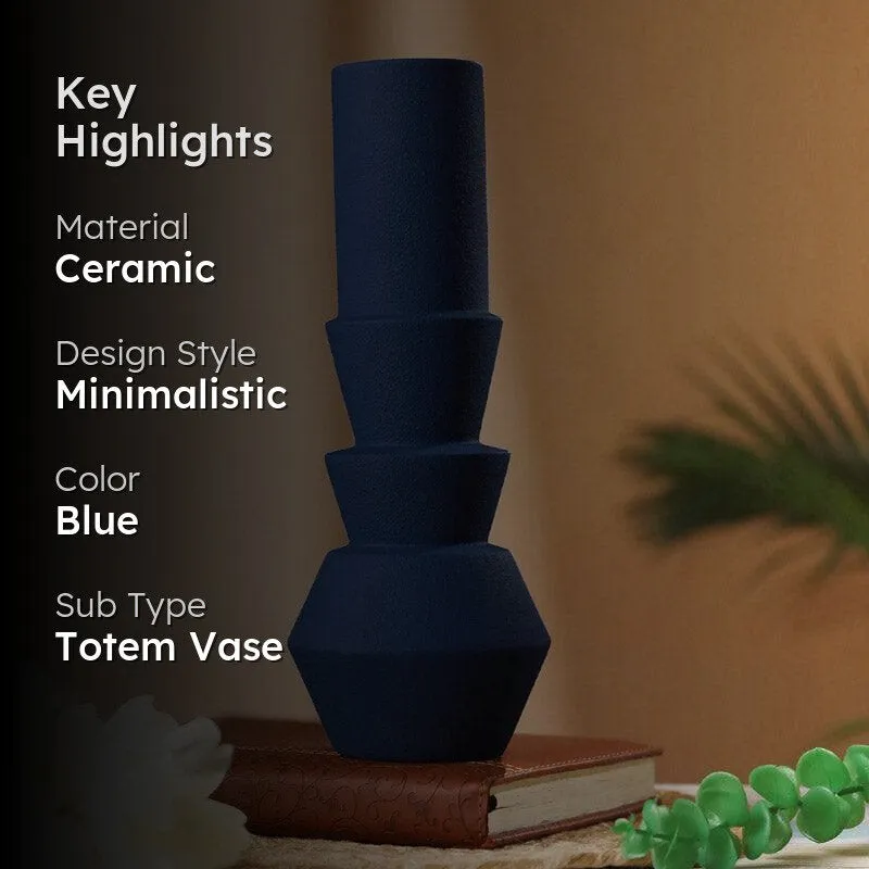 Ulwin Ceramic Vase - Blue media 2