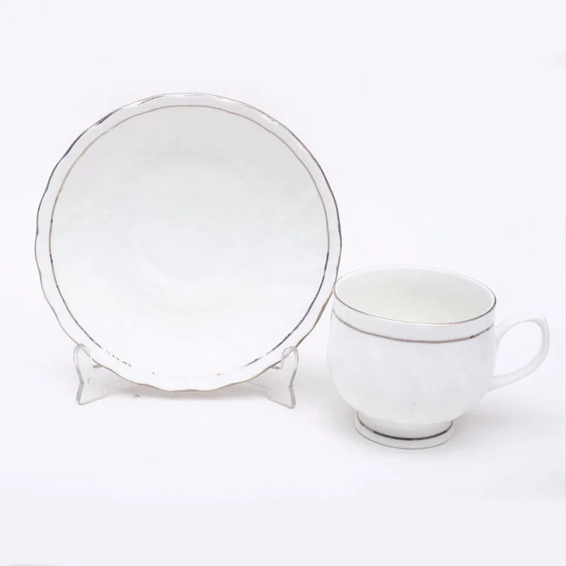 Wynter Bone China Cup & Saucer (150 ML) - Twelve Piece Set media 3