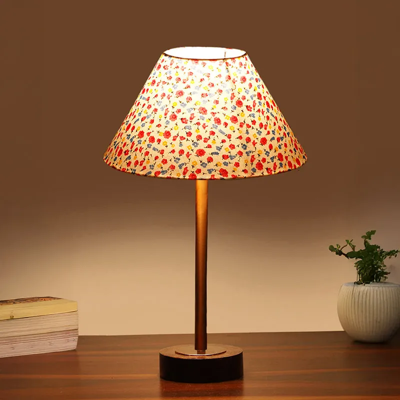 Lushora Cone Rodin Wooden Table Lamp - Multicolor media 1