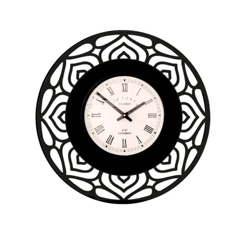 Celtic Steel Analog Wall Clock - Black media 4