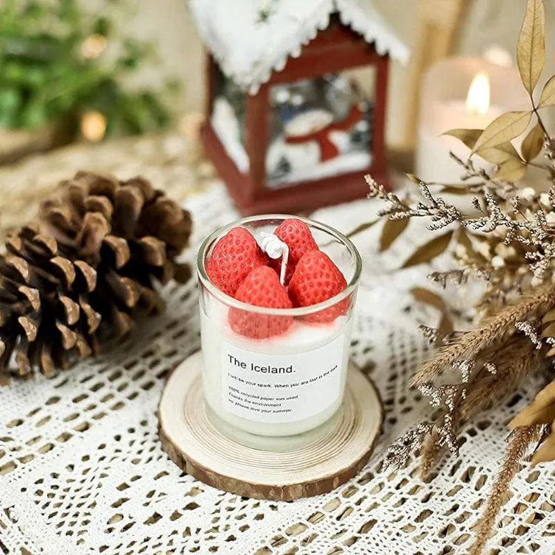 Strawberry Delight Scented Jar Candle media 2