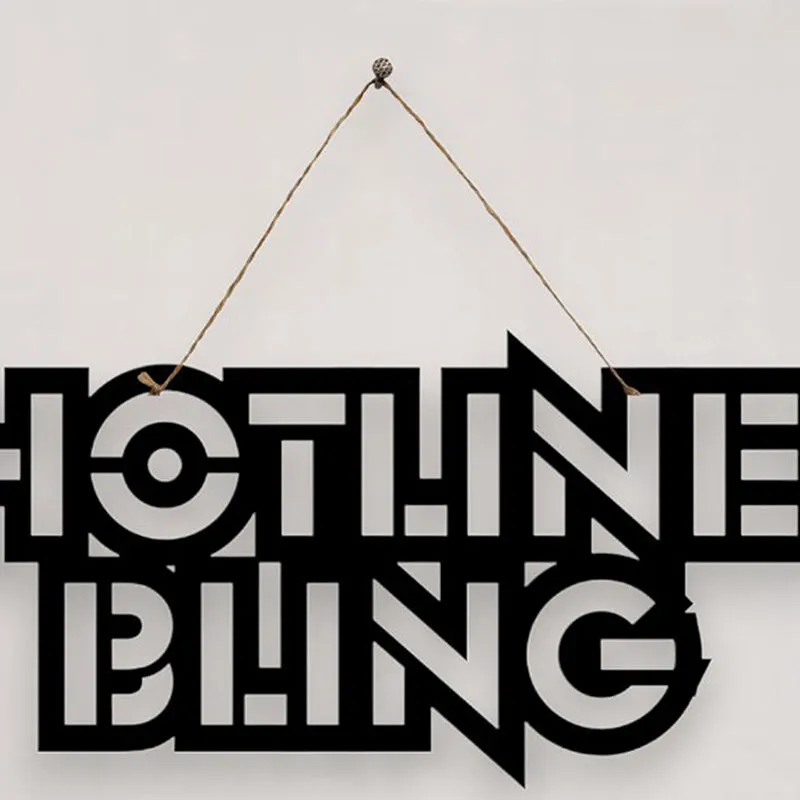 Hotline Bling Mild Steel Wall Accent media 4
