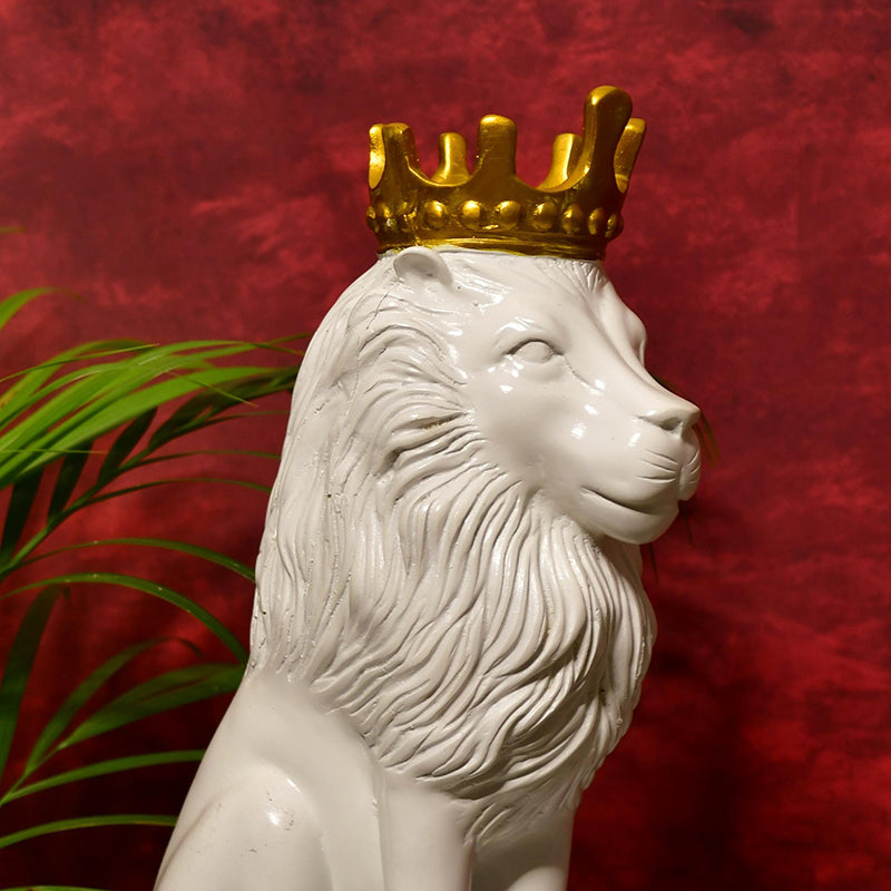 Leo Crown Showpiece - White image 7