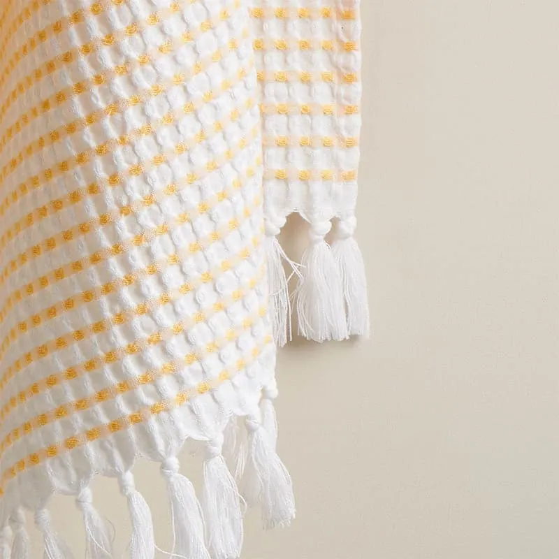 Alyssa Waffle Hand Towel (Melon) - Set Of Two media 3