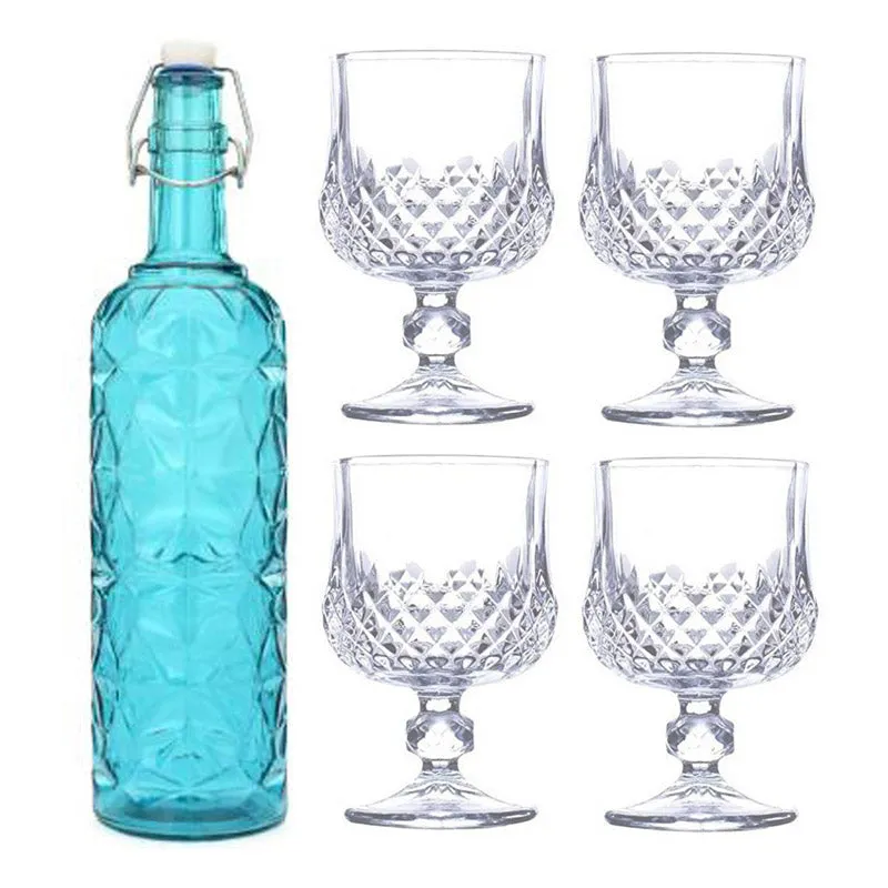 Abelar 1000 mL Water Bottle With 150 mL Glasses - Five Piece Set media 3
