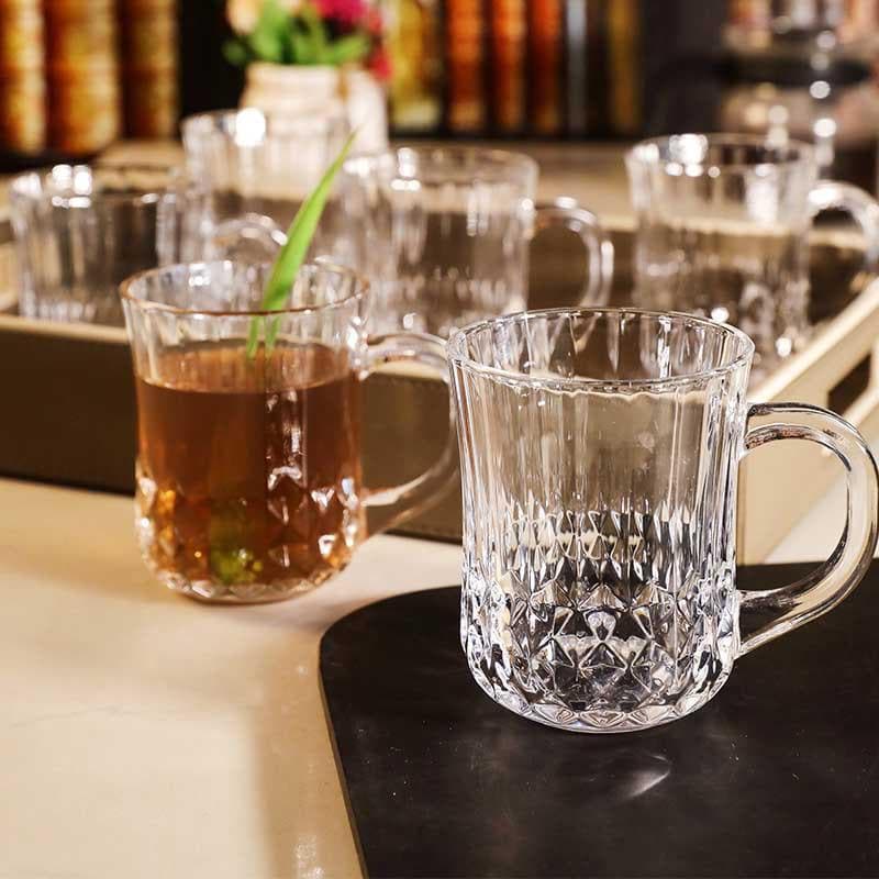 Crux Glass Tea Cup (180 mL Each) -  Set of Six media 3