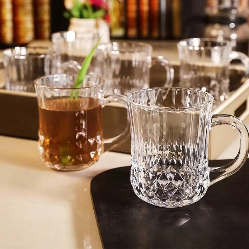 Crux Glass Tea Cup (180 mL Each) -  Set of Six media 3